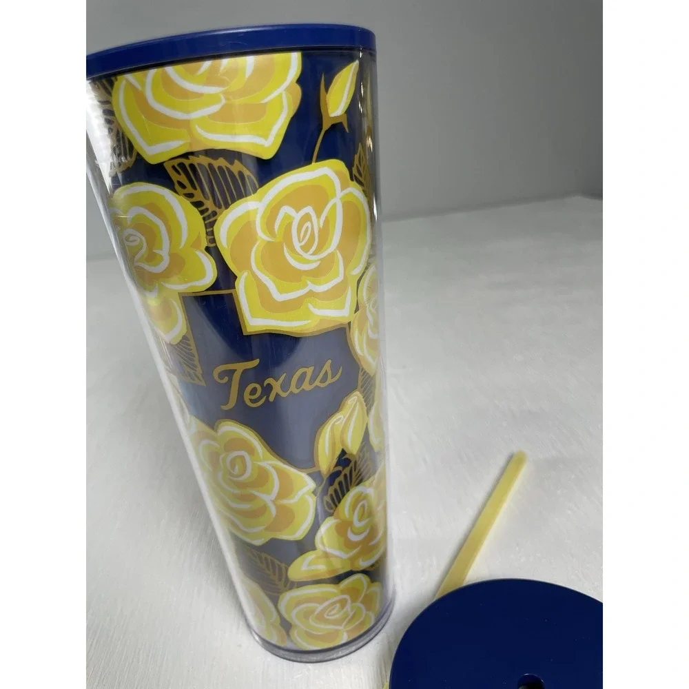 Starbucks Yellow Rose of TEXAS Tumbler Venti Cup 24oz  Series Collector Cup‎